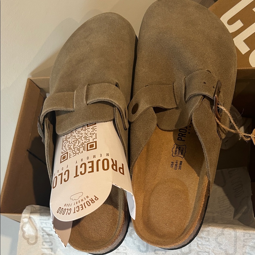 Project Cloud Brooklyn Taupe Suede Men's Slip-On Loafers